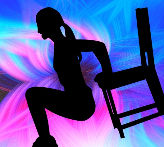 упражнение, девочка, стул - Оригинальная сценка "Утренняя гимнастика на 1 апреля"